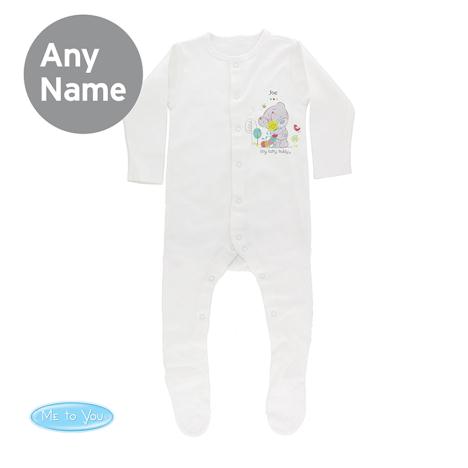 Personalised Tiny Tatty Teddy Cuddle Bug  Baby Grow 3-6 mths £16.99